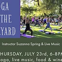 Yoga in the Vineyard: live music, wine, food and Dragonfly instructor Suzanna Spring