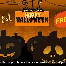 HAPPY HALLOWEEN – KIDS EAT FREE! 🎃