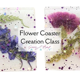 Flower Coaster Creation Class | Grace Noel Art