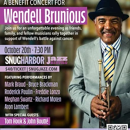 The Jazz Foundation of America Presents: Wendell Brunious Benefit Event featuring Mark Braud, Bruce Brackman, Roderick Paulin, Freddie Lonzo, Meghan Swartz, Richard Moten, Aron Lambert with special guests Tom Hook & John Boutté