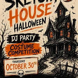 Sketchy House DJ Halloween Party