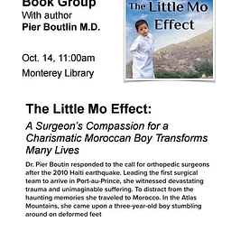 Daytime Book Group: Author talk by Pier Boutin MD on The Little Mo Effect