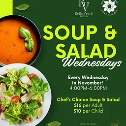 Soup & Salad Wednesdays at Bella Verdi Bistro