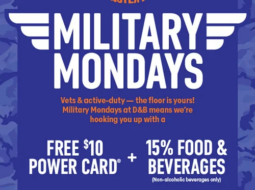 Military Mondays at Dave & Buster’s
