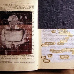 ALTERED BOOKMAKING—Interacting with the Former Content via Found Poetry & Intuitive Painting