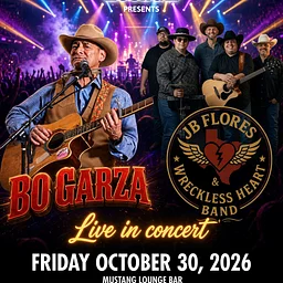 Bo Garza & JB Flores Wreckless Heart Live – Friday, Oct. 30, 2026