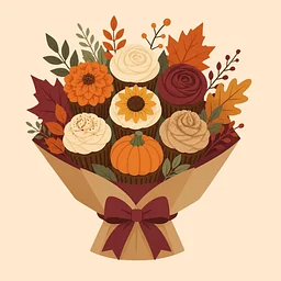 Fall Cupcake Bouquet