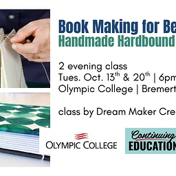 Bookmaking for Beginners: Handmade Hardbound Journals @ Olympic College Bremerton