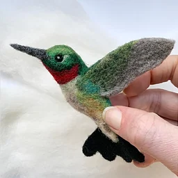 Needle Felting: Bird of the Month: Hummingbird with Erin Carlson