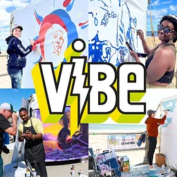 ViBe Muralists at Boardwalk Art Show