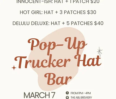 Pop-up Trucker Hat Bar – 03-07-26