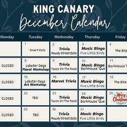 December Food Truck & Events Calendar