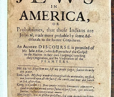 Behind the Bookcase | Early Hebrew Books: The Lost Tribes of Israel | In-Person