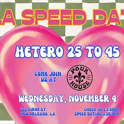 11/4 - NOLA Speed Dating @ Pour House