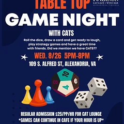 Tabletop Game Night with Cats!