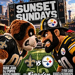 SUNSET SUNDAY EVENING TEMPTATION @ THE GARDEN EVERY SUNDAY