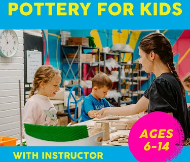Wednesdays 4/15-29, 4-5:30pm, 3 weeks: Pottery for Kids Ages 6-14