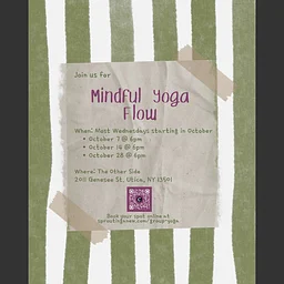 Mindful Yoga Flow with Kelly Marraffa of Sprouting Anew (click for all upcoming dates)