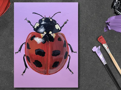 Acrylic Bug Paintings with Rachel
