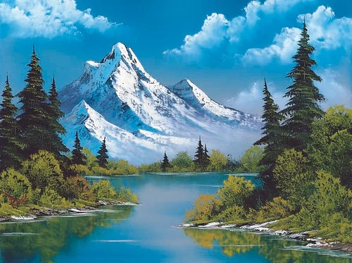 Bob Ross Painting Workshop: S12 E02—Mountain Reflections