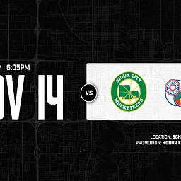 SIOUX CITY MUSKETEERS VS. FARGO FORCE