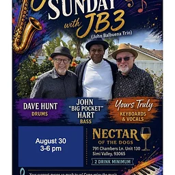 Jazz Sippin’ Sunday w/ JB3 Trio