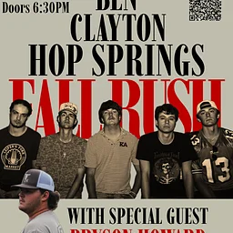 Ben Clayton Fall Rush Tour