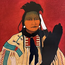 Courtney Collins Fine Art: Raven People in the Big Hole Mountains by Kevin Red Star