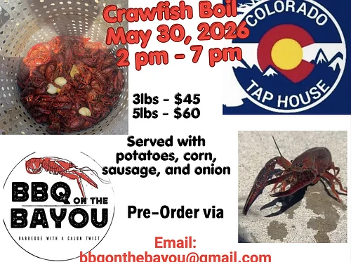 Crawfish Boil with BBQ on the Bayou (pre-orders recommended!)