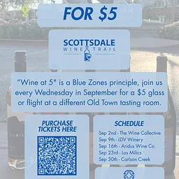Wine at 5:00 for $5