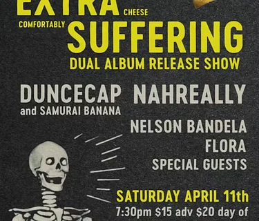 LIVE SHOW! Extra Cheese + Comfortably Suffering Release Show!