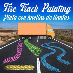 Tire Track Painting