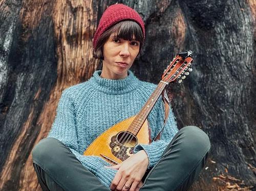 Lucy Holden with Rosa