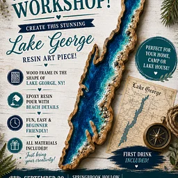 LAKE GEORGE EVENT!! Resin Pour Crafternoon!