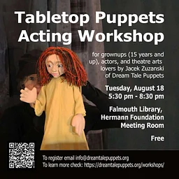 Tabletop Puppet Acting Workshop for Adults at the Falmouth Public Library