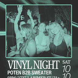 VINYL NIGHT Poten b2b Sweater