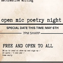 open mic poetry night