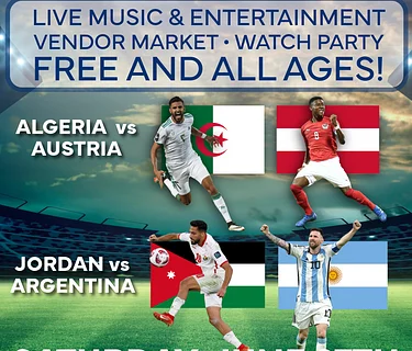 Vivo En Masse Soccer Celebration & Watch Party: Algeria vs Austria and Jordan vs Argentina