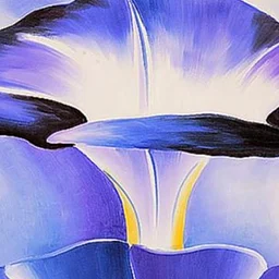 Art Bar: O’Keeffe’s Blue Morning Glories