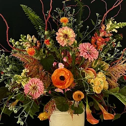 Autumnal Sunset: Paint a Picture in Flowers