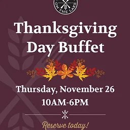 Thanksgiving Buffet at Birch’s on the Lake