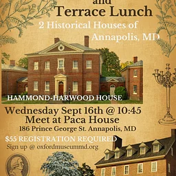 Paca House & Hammond-Harwood House Private Tour and Terrace Lunch