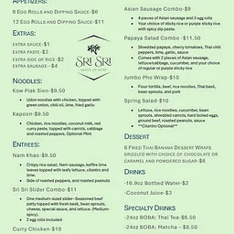 Sri Sri Asian Cuisine