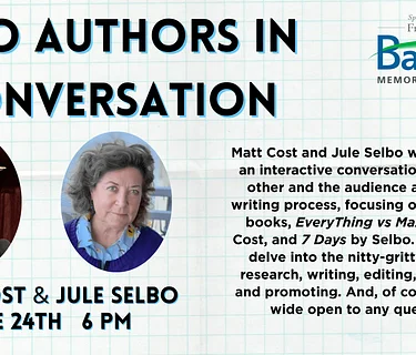 Two Authors in Conversation: Matt Cost & Jule Selbo
