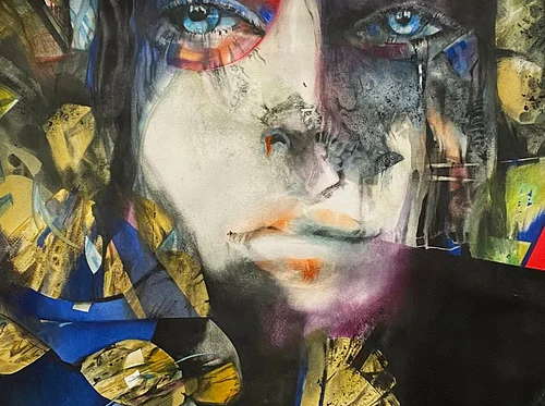 Abstract Watercolor & Collage