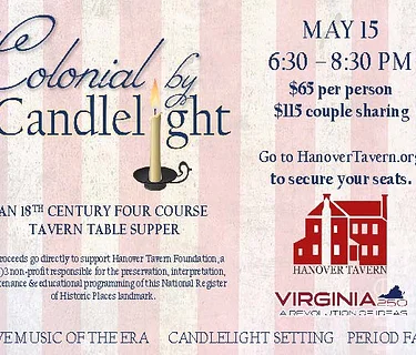 In Honor of the 250th, Enjoy “Colonial by Candlelight”!