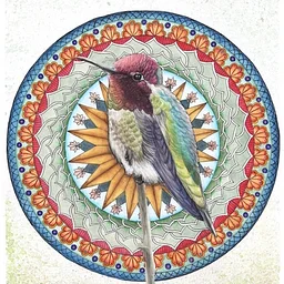 Bird Mandala in Watercolor: a 3-part Series