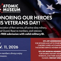 Atomic Access – Free Admission for Active-Duty Military & Veterans