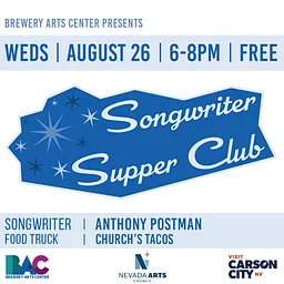 Songwriter Supper Club | Anthony Postman | Wednesday | August 26th 2026 | FREE