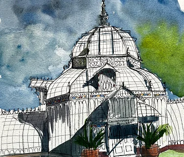 Easy Sketching with Eileen: Conservatory of Flowers